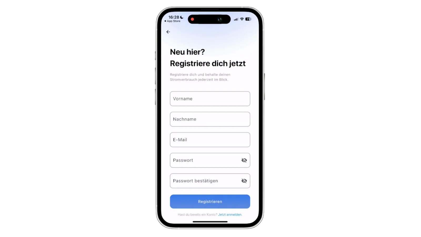 Create New Account